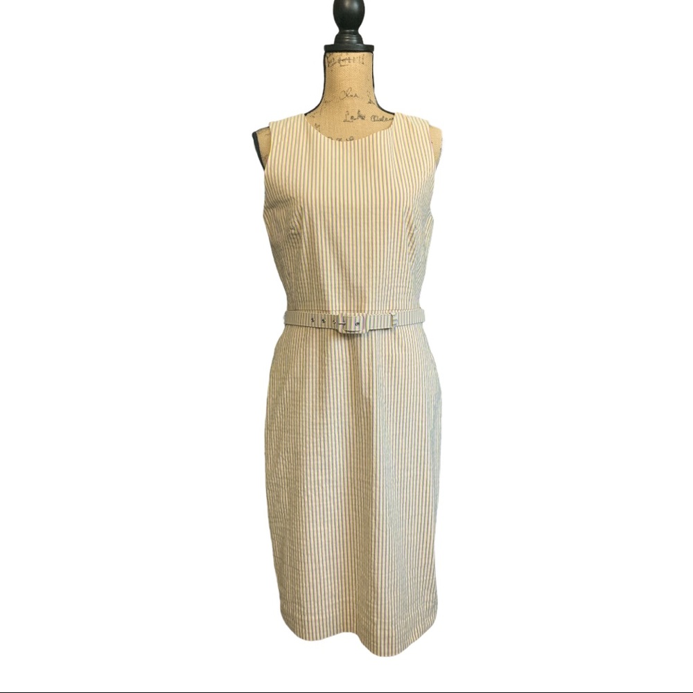 J CREW BELTED SHEATH DRESS
